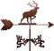 Weathercock Dekorativer Wetterhahn, Bauernhaus-Wetterfahne, Dachhalterung, Gestaltung, Hirsch, Retro, Elch, Corgi, Auto, Eichhörnchen, Wolf, Silhouette, Richtungsanzeiger, Outdoor, Metallfahne