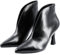 JOMIX Stivaletti Donna Stivali a Punta con Tacco a Spillo Stivali con Tacco Alto Stivaletti in Pelle Stivaletti Eleganti Alla Moda AX2160（Nero,40）