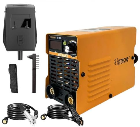 Vetrineinrete® Mini saldatrice inverter 400 ampere elettrica con display digitale per saldature con accessori