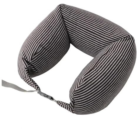 NJIEzhao Nackenkissen Nackenkissen, Nackenstütze, Reisekissen mit verstecktem Reißverschluss, superweich, atmungsaktiv, verstellbar, U-förmig, for Reisen(J)