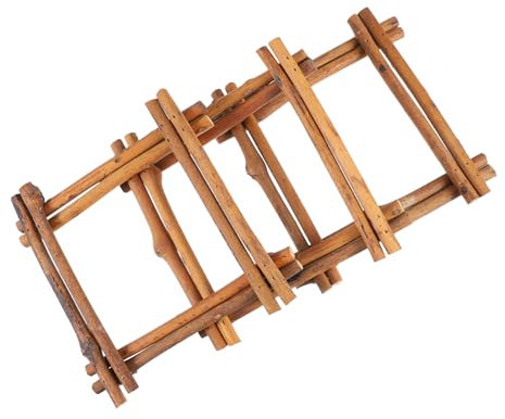 FONDOTIN 3stücke Rattan Kranzrahmen Für Garlande Rechteckiger Rattanrahmen Für Festliche Dekorationen Für Hochzeiten Weihnachten Und Partys