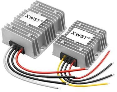 VNIBCJPN DC DC Battery Charger 12v 24v to 12v 12.6v 13.v 14.5v Lead Constant Current 5A 8A 12A 15A 20A 22A 25A CC Battery Charger(15A,9-35V-12.6V)