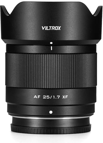 VILTROX AF 25mm F1.7 XF APS-C Objektiv für Fuji X Mount, Große Blende Kompatibel mit Fujifilm XE2 XE2S XE3 4 XH1 X-Pro2 3 X-S10 X-T2 X-T3 X-T4 X-T10 X-T20 X-T30II X-T200 X-H2S X-T5 X-S20 X-T50 X-M5