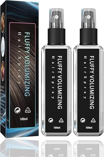 Instntaeous Natural Plant Protein Hair Thickening Spray, Fluffy Volumizing Hair Spray,Fluffy Volumizing Hairspray,Volume And Hair Thickene Hairspray,Extra-Volume, Non Greasy & Non Sticky (2 pcs)