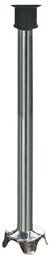 Waring Comercial WSB70ST, eje mezclador de inmersión de acero inoxidable de 53,3 cm, negro/plateado
