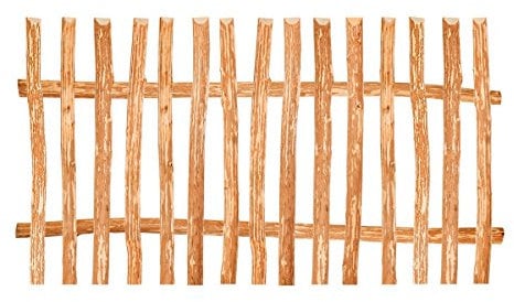 BooGardi Zaunelement Haselnuss · 144 Größen · 80 x 150 cm (7-9 cm) · Staketenzaun Bausatz für Lattenzaun/Bretterzaun · Gartenzaun Holzzaun