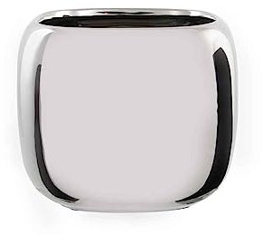 MICA Decorations Manon Pot, Céramique, Argent, 13 x 13 x 10,5 cm, de 16 unités