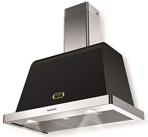 Lofra Cappa Cucina Dolcevita Parete 90 cm Nero Matt