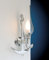 Nautische Wandleuchte Innen aus Echt-Messing massiv verchromt mit Anker H:32cm B:22cm E14 maritim für Schlafzimmer Flur Wohnzimmer Wandlampe Bad