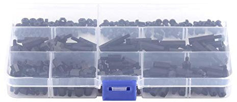 Nylon Standoff Set M2 / M3 Außen/Innensechskant-Säule Standoff Spacer Schraubenmutter Sortiment Kit für Leiterplatten mit Aufbewahrungskoffer 250pcs / set(M3 male standoff-A)