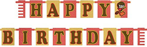 Fancy Dress VIP Express Harry Potter Geburtstagsparty-Zubehör, 1 x Happy Birthday Banner