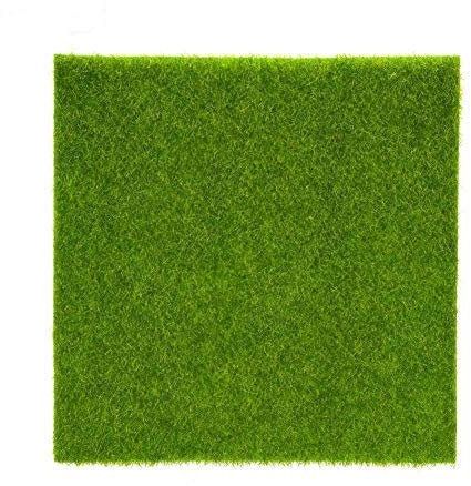 Atyhao 1 Stück Kunstrasen Grasmatte Kunststoff Grass Innen Außen Grün Kunstrasen Micro Ornament Landschaft Dekoration (Größe: 30 cm x 30 cm)