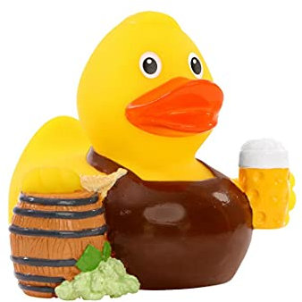 Schnabels Quietsche-Ente Brauer - Geschenk für Geburt Geburtstag Namenstag Kinder Baby Freund-in Mädchen Junge - Spielzeug Bade-Ente Badewanne Deko