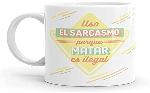 Puterful - Taza de Cerámica Con Frase Sarcástica - Original y Divertida Para Café - 325ml