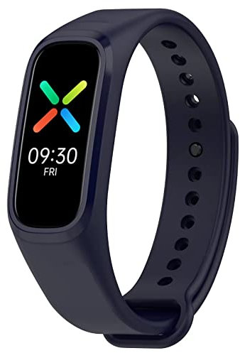 FTRONGRT Uhrenarmband Kompatibel mit OPPO Band, Weiches Silikonarmband, Ersatzarmband für OPPO Band.Navy Blau