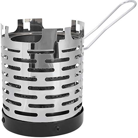 Natudeco Herd Heizabdeckung, Mini Heizofen Heizabdeckung Edelstahl Tragbare Heizung Outdoor Heizabdeckung Camping Heizung für Zelt