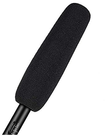 Samnuerly Universal Video Camera Microphone with Shock Mount Smartphones Electric Condenser Microphone with 3.5mm Jack Black HD Sound Quality