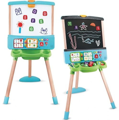 VTech - Magi Chevalet Magneti'lettres 3 en 1 - Jouet Bois FSC