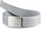 Ladeheid Herren Gürtel männlich Stoffgürtel Sackleinen P90 (Silber, 180 cm x 4 cm)