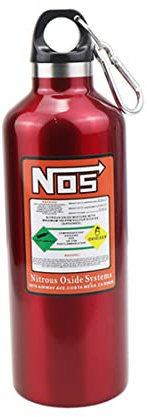 OsAtNb Thermoses,Botella de agua de acero inoxidable, termo de 17 onzas, tipo botella de nitrógeno, aislamiento térmico, reutilizable, a prueba de fugas, mosquetón, al aire libre, senderismo (rojo)