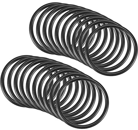 QUARKZMAN 20 Stücke Nitrilkautschuk O-Ring Dichtung 20mm x 17mm x 1,5mm für Wasserhahn Klempner Reparatur Dichtung Verbindung, Schwarz