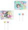 Stecknadeln,100 PCS Knopf Blume Kopf Pins+100 PCS Schmetterling Blume Kopf Pins mit Aufbewahrungsbox Quilt-Stecknadeln für Näharbeiten und Zum Basteln Flachknopfform