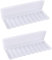 Leadigol 2PCS 18650 Battery Holder,Plastic Battery Storage Case White Battery Case Cover 18650 Storage Box