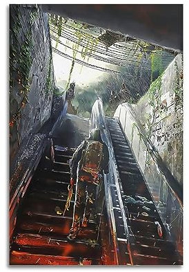 VZRSQZK Videospiel-Poster Metro Exodus, dekoratives Gemälde, Leinwand-Wandposter und Kunstdruck, modernes Familienschlafzimmer-Dekor-Poster, 20 x 30 cm