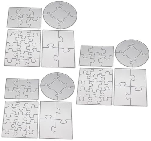 EXCEART Puzzle Stanzmaschine Stanz Und Prägeschablonen 3st Rätsel Puzzle Aus Metall Schablone Stanzformen Stanzteile Zum Selbermachen Prägestempel Geprägt Schneidwerkzeug
