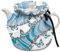 Jeiento Blue Marble Butterfly Tea Cosy Durable Breakfast Warmer Tea Pot Cover for Teapot Coffee Pot Dust Cover,Insulation＆Keep Warm
