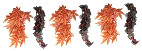 Housoutil Lot De 3 gazons Artificiels Pour Aquarium Plantes Décoratives Daspect Naturel Faciles À Nettoyer Et À Entretenir 2 pièces X 3