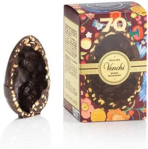 Venchi - Osterkollektion - Mignon-Ei extra Zartbitter 70% - mit Piemonteser IGP-Haselnüssen, 70 g - Geschenkidee - vegan- glutenfrei