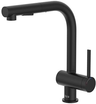 Roca A5A851FNB0 Mezclador Cocina, Coleccion Ona, Caño Extraíble, Negro Mate