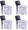 ZAIYW Solar Lichterkette Aussen, 4x10M 100 LED Lichterkette Außen Solar Wetterfest, 8 Modi Silber Draht Solar Lichterkette Outdoor für Balkon Garten Terrasse Party Hochzeit Deko (Kaltweiß)