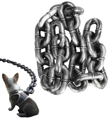 Kettenhundeleinen, Haustierleinen Für Hunde, Ketten Für Hunde, 2M/6,56 Ft wasserdichte Welpenketten Großes Hundese, Stoßdämpfende Hundeleine, Lustige Welpenhausleinen, Hundetrainingsleinen Für Den