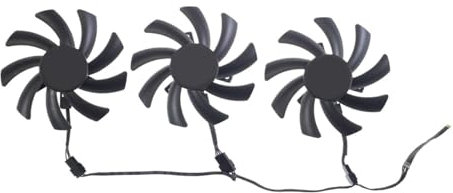 Ventilateur de carte graphique 87MM T129215SU DC12V 0,50 ampères pour PNY GeForce RTX 4070 Ti 12 go VERTO Triple ventilateur DLSS 3(Color:3Pcs Set fan)