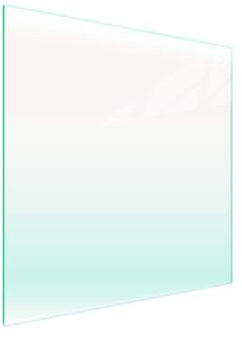 DarHaus Cache-plaque en verre 50 x 52 cm pour cuisinières électriques ou à induction, plaque de protection anti-éclaboussures, planche à découper décorative, Transparente