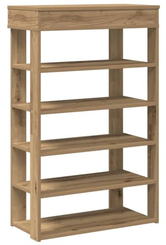 vidaXL Schuhregal Artisan-Eiche 60x30x98 cm Holzwerkstoff
