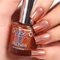 DouborQ Holographic Nail Polish Nail Art Varnish Fingernail Polish Laser Chrome Halo Manicure Art Salon (Laser Brown, 10 ml)