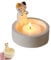 CBRAEXY Katzen Kerzenhalter, Katze Deko, Cat Candle Holder, Cute Cat Tea Light Holder, Süße Geschenke für Katzenliebhaber, Wohnzimmer Deko, Tischdeko, Farbe, Harz, Buntes
