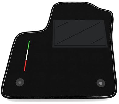 Automatte nur auf der Fahrerseite, 1 Stück, kompatibel mit Opel Meriva B 2010-2017 | 1 maßgeschneiderter Teppich, Italien-Flagge