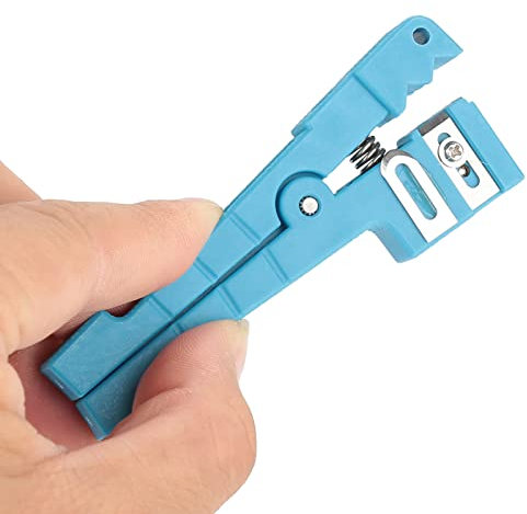 Glasfaser-Pufferrohr-Abisolierer, Verstellbare Klingen für den Manteleintritt, Abisolierwerkzeug für -Fasern und Verschiedene Kabel, Leicht, Einfach zu Bedienen, mit Komfortablem