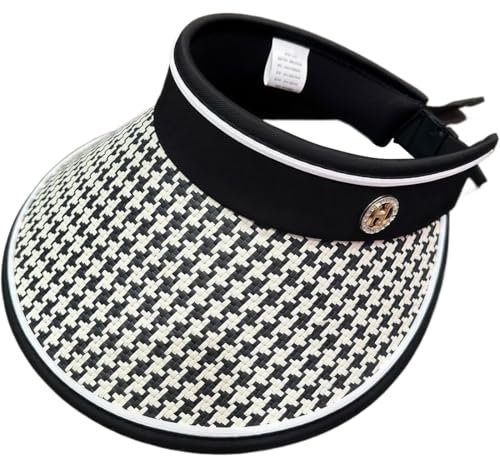 KUMSODE Visor Cap Damen Sonnenkappe Sonnenschild Sonnenschutz fürs Gesicht Verstellbare Visier Kopfbedeckung Sommer, Festival, Urlaub