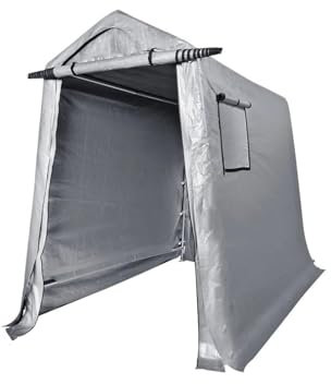 Abris de Voiture Tente Portable d'extérieur, auvent instantané, abri de Voiture, tentes imperméables et résistantes au Soleil, abri pour Jardin, Voitures, vélos Garage carport(6 x 8 ft)