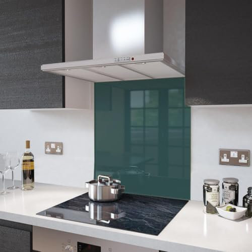 Glass Splashbacks Emerald Green - Made by Premier Range in 60cm Wide x 75cm High with Fixing Holes