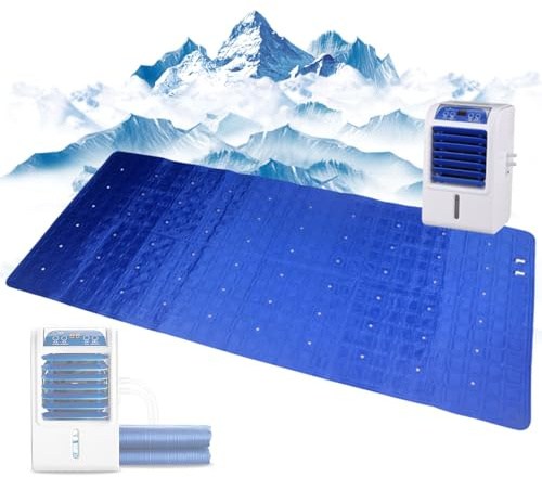 Elektrische wassergekühlte Matratze, 1,6 * 0,7/1,4 M Dual-Core-Halbleiter-Kühlsystem, Schlafende Eisunterlage Und Bettmatte Im Sommer 1.6 * 1.4M