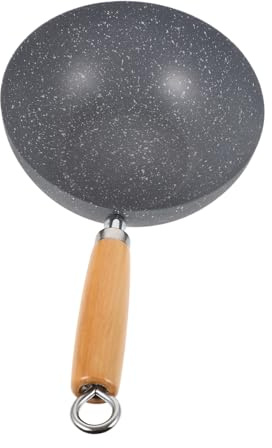 TIDTALEO Mini Induction Wok Pan Non-Stick Small Wok for Stove Kitchen Frying Pan