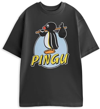 Pingu Unisex Short Sleeved Graphic Tee Options | Penguin Character Print | Cartoon Top for Casual Wear Merch