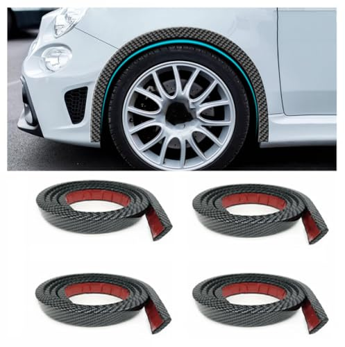 DRYIC Auto Augenbrauen-Kotflügel für Clio 2 II 1998-2012 4 Rollen à 1,5 m dekorativer Streifen für die Radverkleidung von Autos