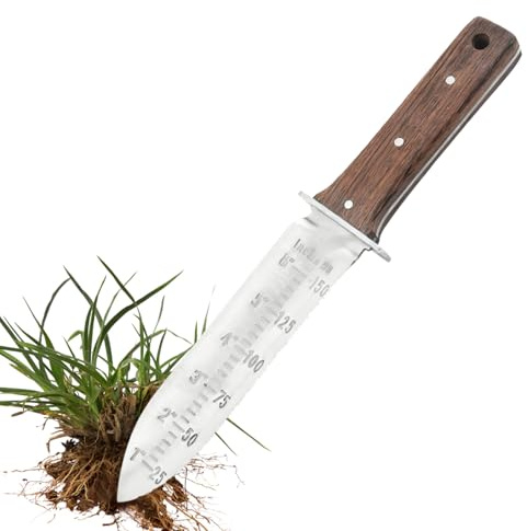 Gartenmesser - Mit Aufbewahrungstasche Graben Schneiden - Pflanzschaufel mit ergonomischem Griff | Für Frauen, Männer, Erwachsene, Geburtstag, Weihnachten,